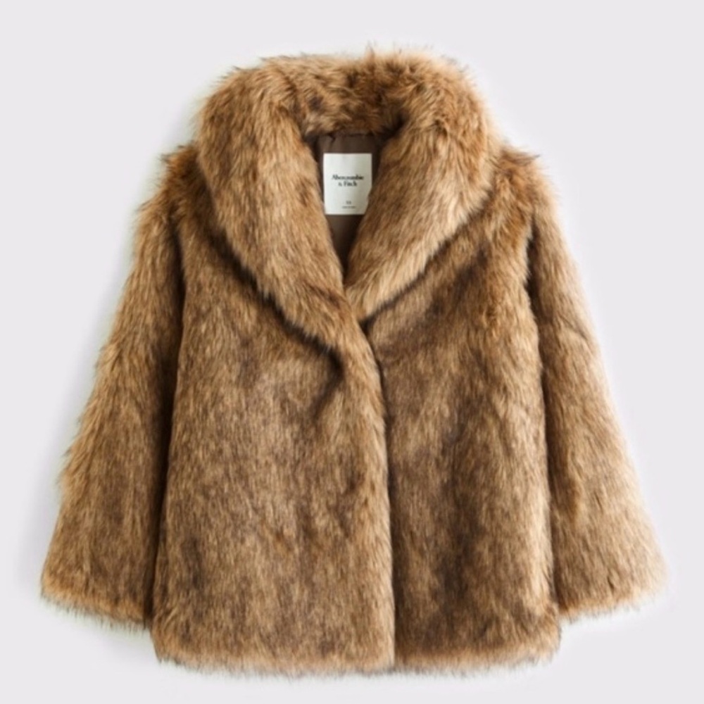 Abercombie faux fur coat